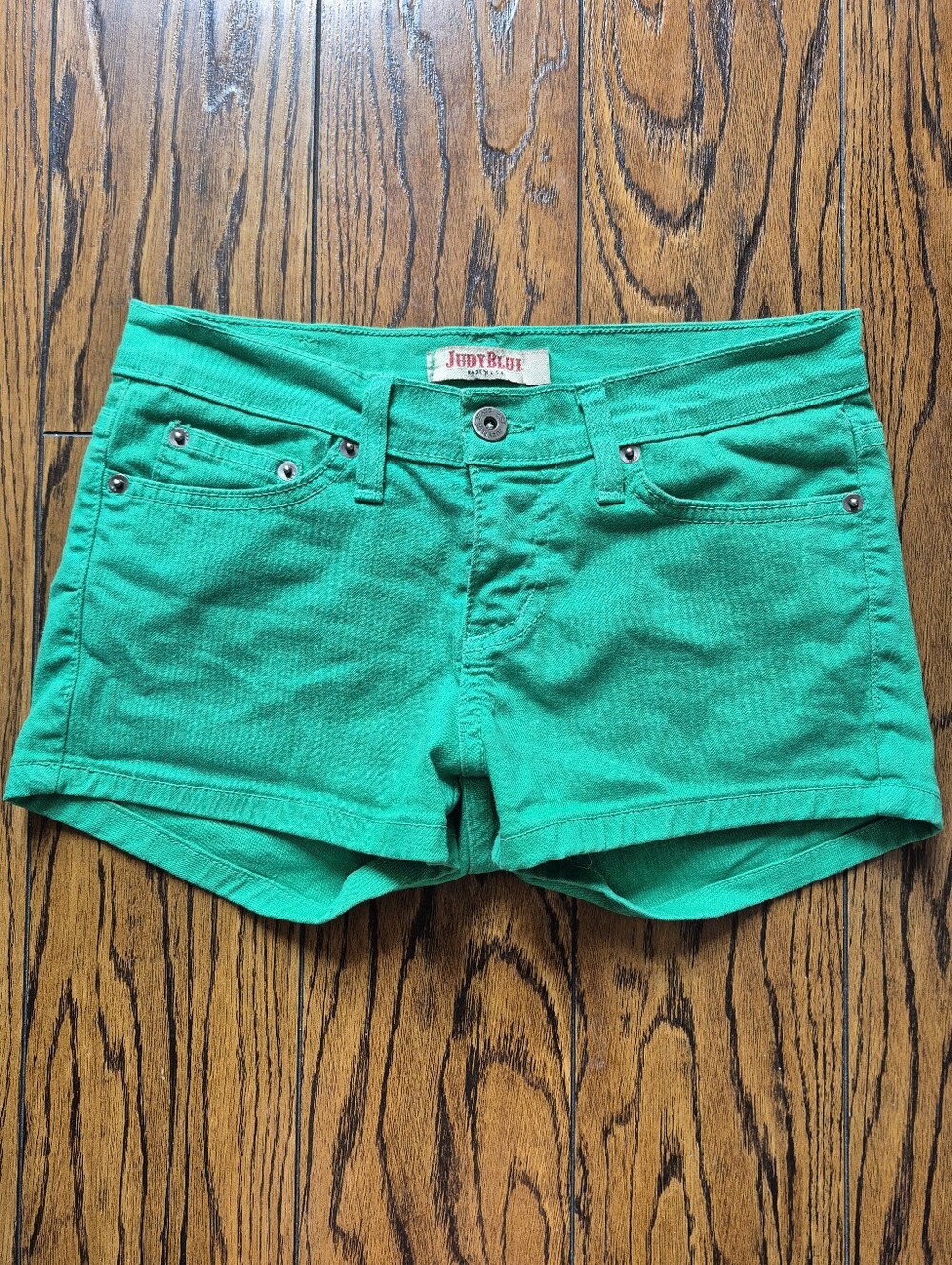 Green Denim Shorts - XS - Judy Blue Jean Shorts